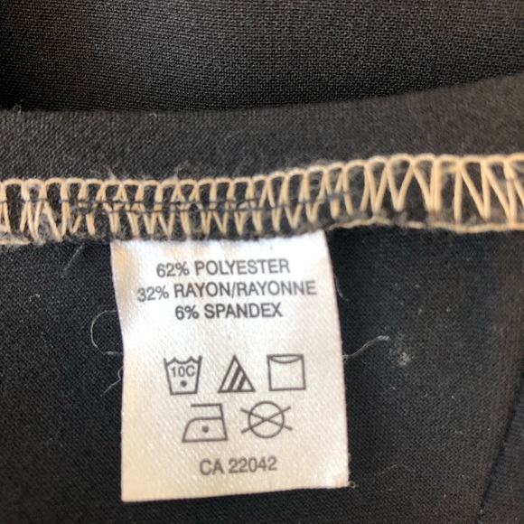 Black, reversible, hi low maxi skirt. - Picture 3 of 5